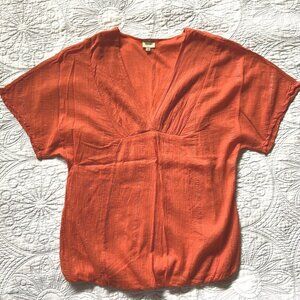 ELLA MOSS Orange Sparkle Dolman Top anthropologie